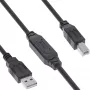 InLine USB 2.0 aktyvus kabelis, USB-A kištukas į USB-B kištuką, 15 m