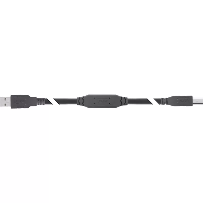 InLine USB 2.0 aktyvus kabelis, USB-A kištukas į USB-B kištuką, 15 m