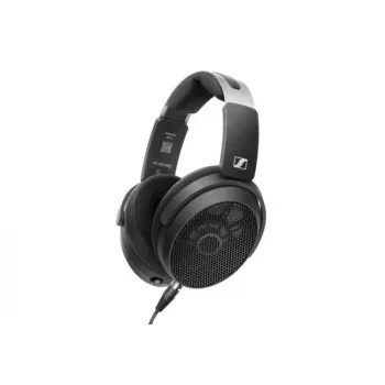 Antausinės laidinės studijinės ausinės Sennheiser HD 490 PRO PLUS – atviro akustinio dizaino, 38 mm tvarkyklės, 130 Ω, 1,8 m kabelis, sulankstomos, juodos