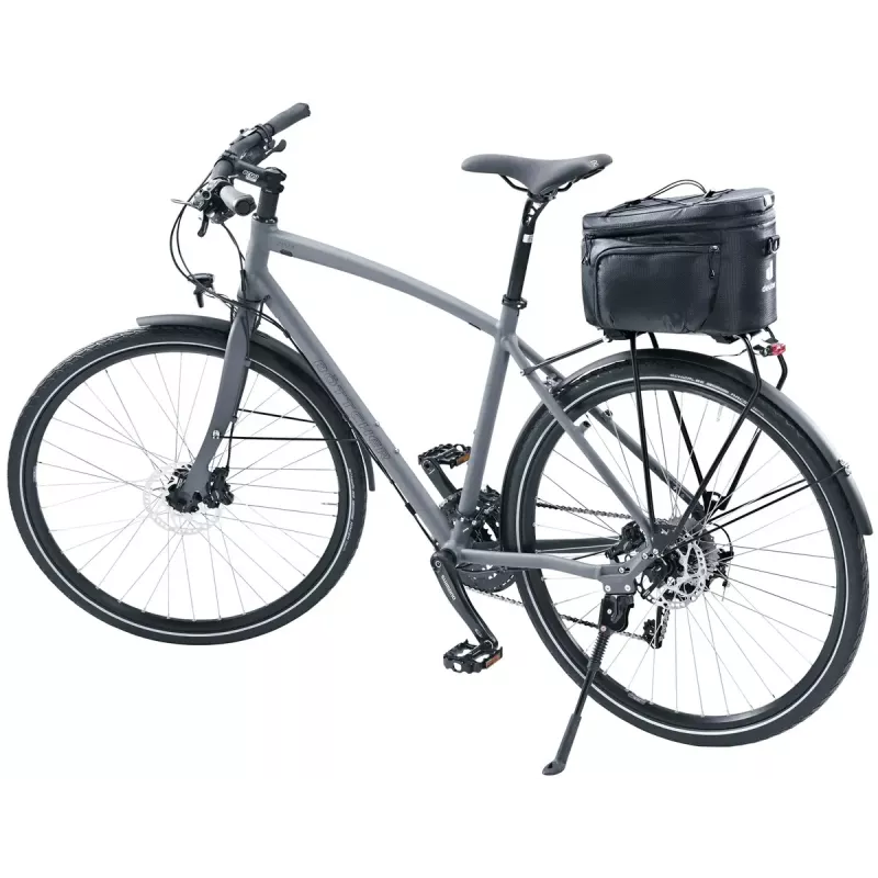 Dviratis bagažinės krepšys DEUTER Rack Bag 10 – galinis tvirtinimas, 10 L, audinys, 180×310×220 mm, juoda
