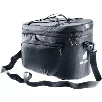 Dviratis bagažinės krepšys DEUTER Rack Bag 10 – galinis tvirtinimas, 10 L, audinys, 180×310×220 mm, juoda