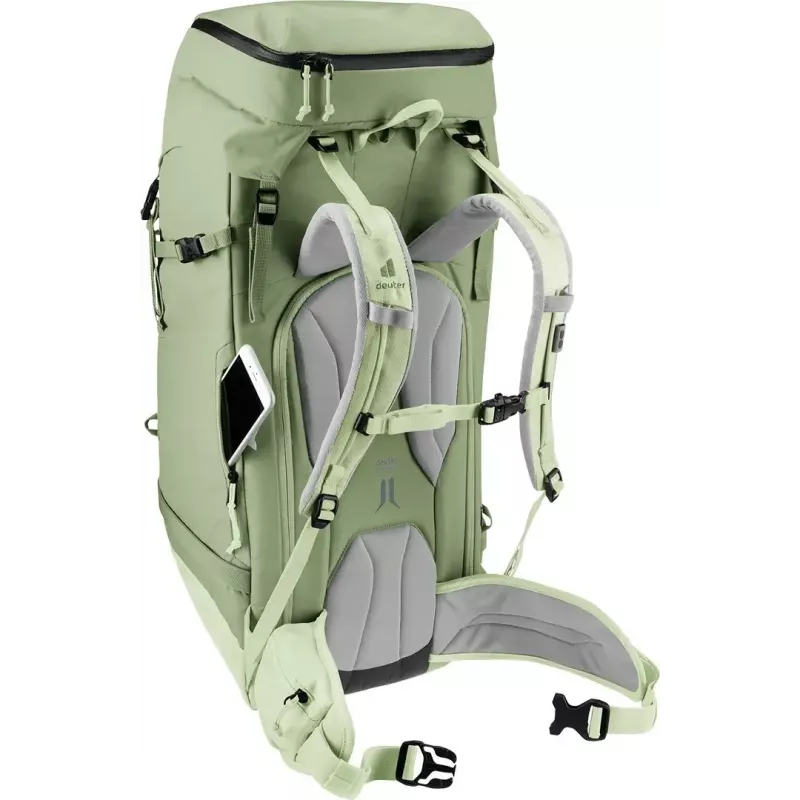 Kuprinė DEUTER Freescape Pro 38+ SL — 38+ L moteriškas prigludimas, spalva grove-mineral, poliamidinis ripstop