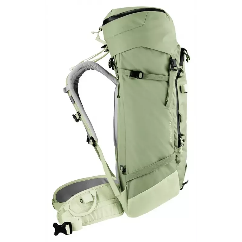 Kuprinė DEUTER Freescape Pro 38+ SL — 38+ L moteriškas prigludimas, spalva grove-mineral, poliamidinis ripstop