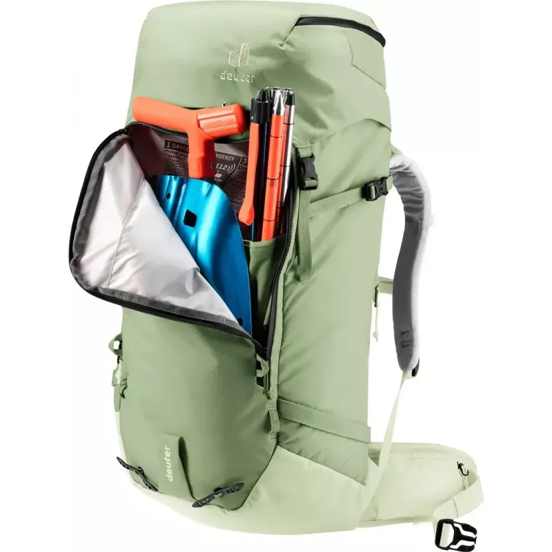 Kuprinė DEUTER Freescape Pro 38+ SL — 38+ L moteriškas prigludimas, spalva grove-mineral, poliamidinis ripstop