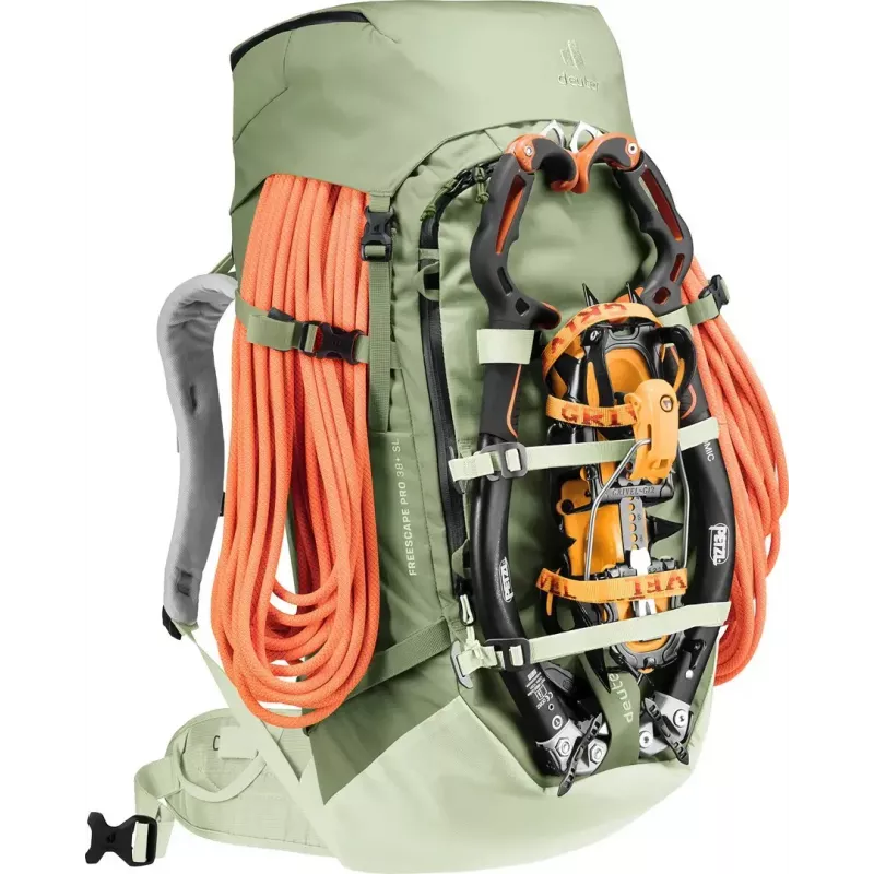Kuprinė DEUTER Freescape Pro 38+ SL — 38+ L moteriškas prigludimas, spalva grove-mineral, poliamidinis ripstop