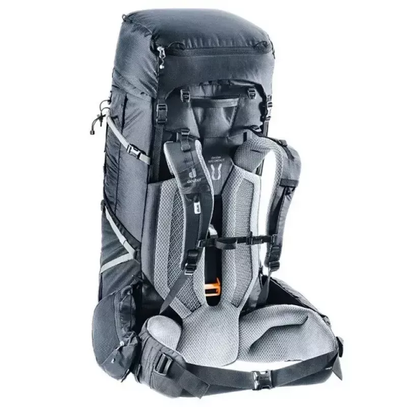 Kuprinė DEUTER Aircontact Pro 75+10 — 75+10 L, juoda, vandeniui atspari