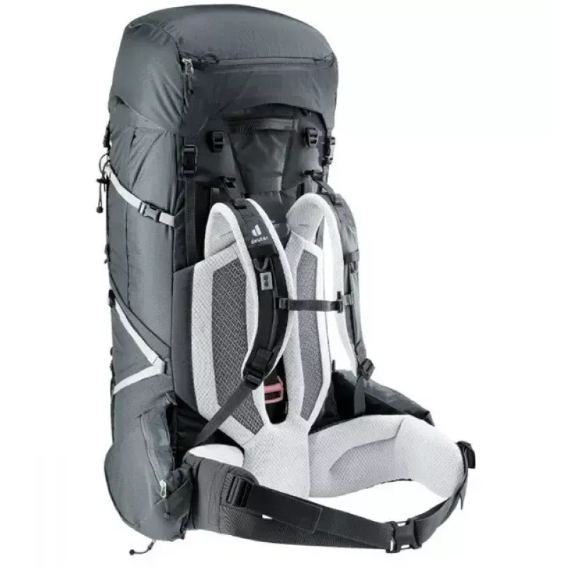 Kuprinė DEUTER Aircontact Pro 75+10 SL Moteriška — 75+10 L, SL pritaikymas, Graphite, 2,88 kg, Nailonas