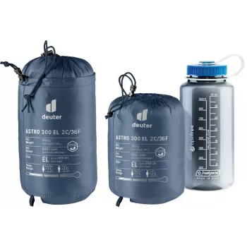 Miegmaišis mumija DEUTER Astro 300 EL +2°C – iki 200 cm ūgio, Ripstop mėlyna