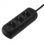 Hama 00108841 apsauginis filtras nuo viršįtampių, juodas, 3 kištukiniai lizdai, 230 V, 3 m