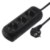 Hama 00108841 apsauginis filtras nuo viršįtampių, juodas, 3 kištukiniai lizdai, 230 V, 3 m