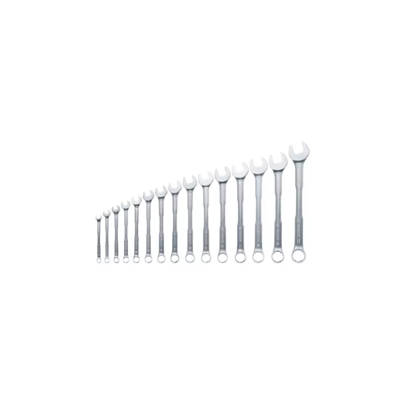 Bosch 1 600 A02 Z9E veržliarakčių rinkinys, 15 dalių, nerūdijantis plienas, chromo-vanadžio plienas, 6-21 mm