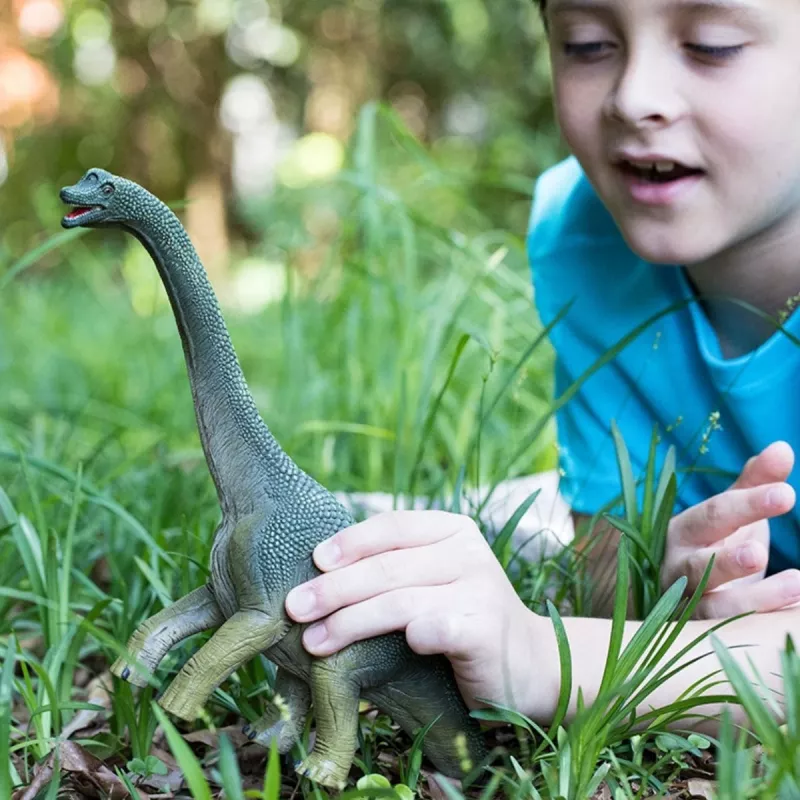 schleich Dinozaurai Brachiozauras, 4 m., Dinozaurų amžius, Užkariaujant Žemę, Dinozaurai ir ugnikalnis, Pirmieji milžinai, Įvairiaspalvis, Plastikas