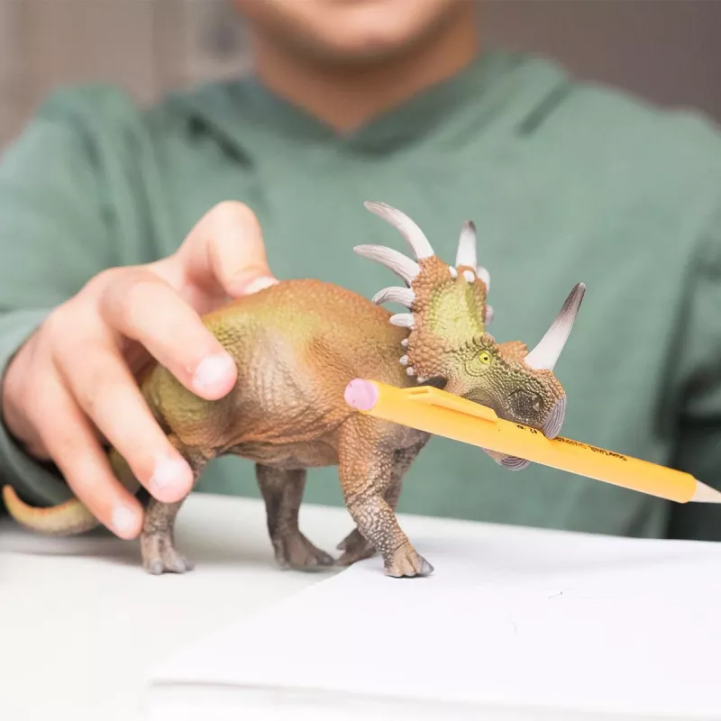 Schleich Dinozaurai Triceratops, 4 m., Užkariaujant Žemę, Dinozaurai ir ugnikalnis, Įvairiaspalvis, Plastikas, 1 vnt.