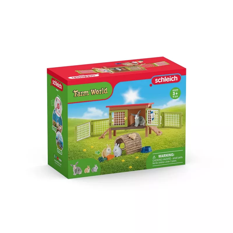 Triušio namelis schleich FARM WORLD, ūkio gyvūnai, 3+ metai, įvairiaspalvis, plastikas