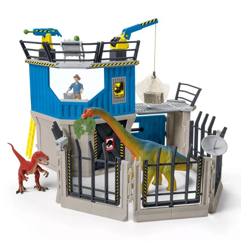 Schleich Dinozaurų Tyrimų Stotis – Didelis Dinozaurų Žaidimų Rinkinys