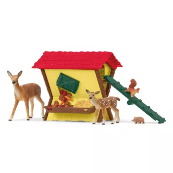 Miško gyvūnų rinkinys Schleich 42658S Spalvingi šėrimo aksesuarai