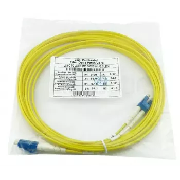 InfiniBand / šviesolaidinis kabelis BlueOptics LRCABLE50M-BO 50 m LC Geltonas