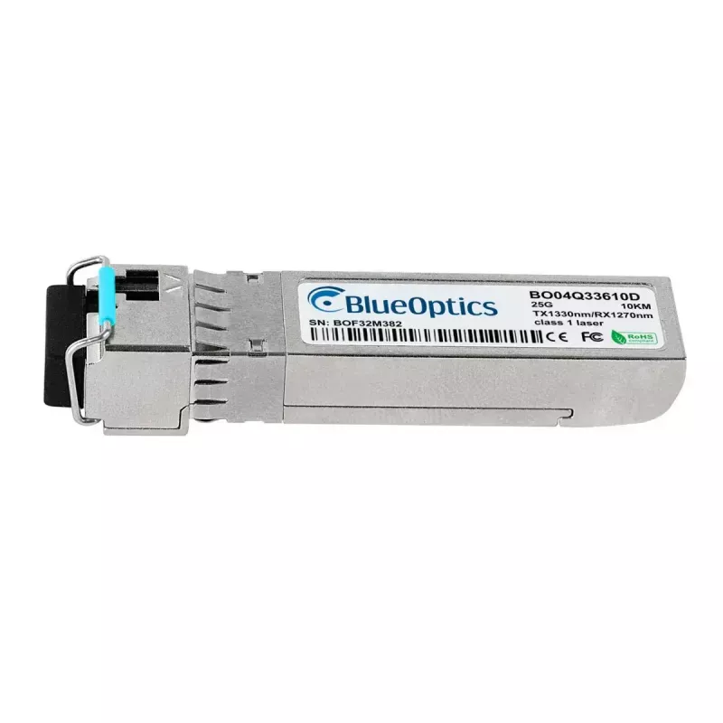 SFP28 BiDi siųstuvas-imtuvas BlueOptics BO04Q33610D (S1C96A-BO) – LC-Simplex, 25GBASE-BX-D, vienmodis, TX1330nm/RX1270nm, 10 km, DDM, 0–70°C