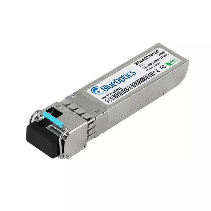 SFP28 BiDi siųstuvas-imtuvas BlueOptics BO04Q33610D (S1C96A-BO) – LC-Simplex, 25GBASE-BX-D, vienmodis, TX1330nm/RX1270nm, 10 km, DDM, 0–70°C