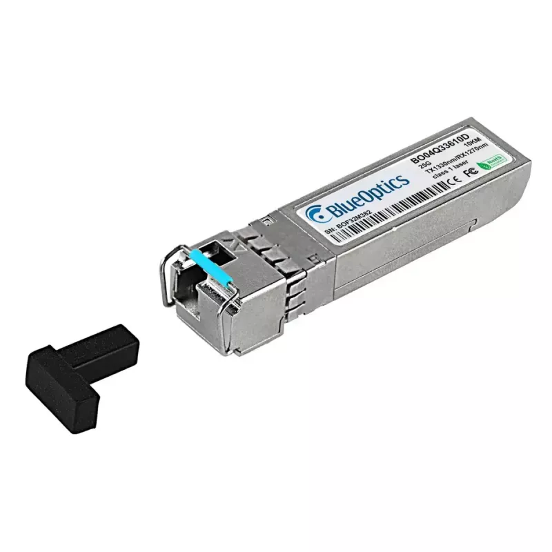 SFP28 BiDi siųstuvas-imtuvas BlueOptics BO04Q33610D (S1C96A-BO) – LC-Simplex, 25GBASE-BX-D, vienmodis, TX1330nm/RX1270nm, 10 km, DDM, 0–70°C
