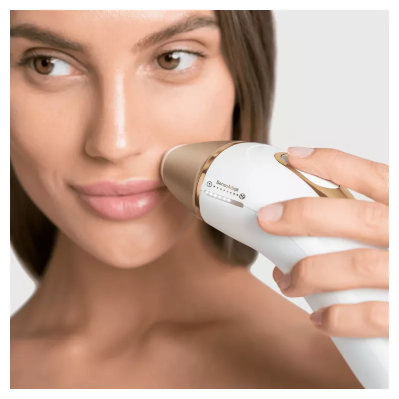 Braun Silk-expert Pro 5 PL5243 Intensyvi impulsinė šviesa (IPL) Auksinė, Balta