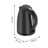 WMF Stelio 0413020072 elektrinis virdulys 1,7 L 2400 W Juodas
