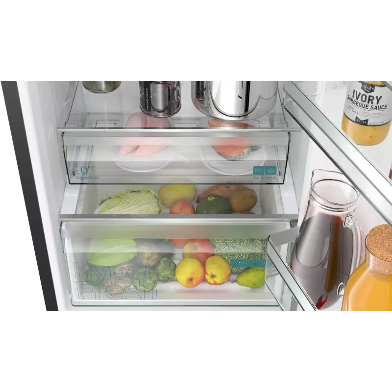 Šaldytuvas-šaldiklis Siemens iQ300 KG39NXXBF, laisvai pastatomas, 363 L, nerūdijantis plienas