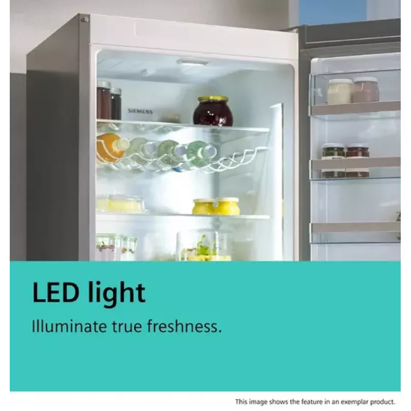 Šaldytuvas-šaldiklis Siemens iQ500 KG39NAIAU laisvai pastatomas 363 L šlifuotas plienas