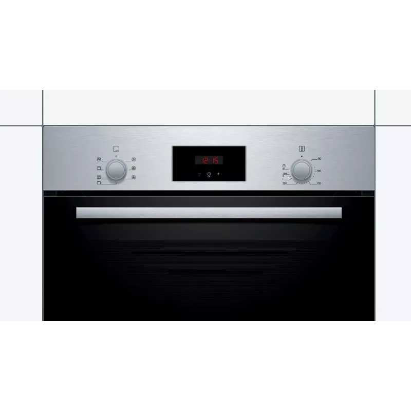 Bosch Serie 2 HBF133BR0 orkaitė 66 L Juoda, Nerūdijantis plienas