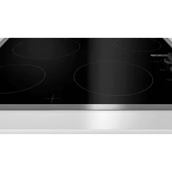 Bosch Serie 2 PKE645CA2E kaitlentė, juoda, nerūdijantis plienas, įmontuojama, 60 cm, keraminė, 4 zonos