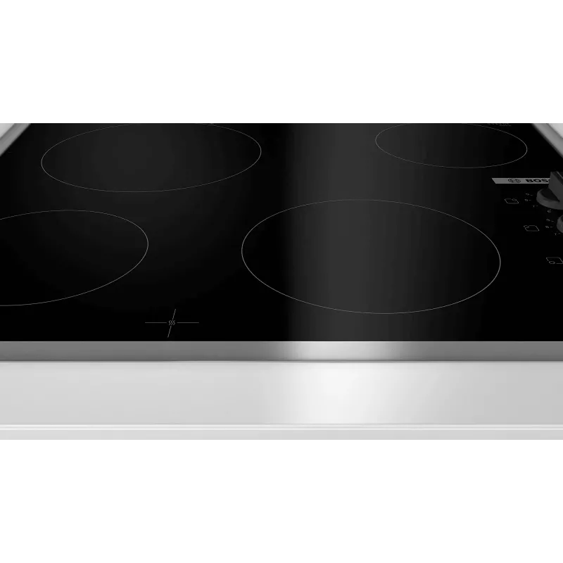Bosch Serie 2 PKE645CA2E kaitlentė, juoda, nerūdijantis plienas, įmontuojama, 60 cm, keraminė, 4 zonos