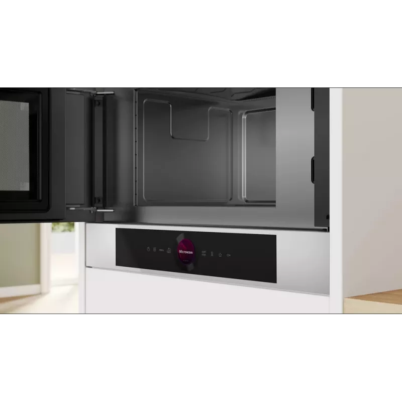 Bosch Serie 8 BFL7221W1 įmontuojama mikrobangų krosnelė Solo 21 L 900 W balta