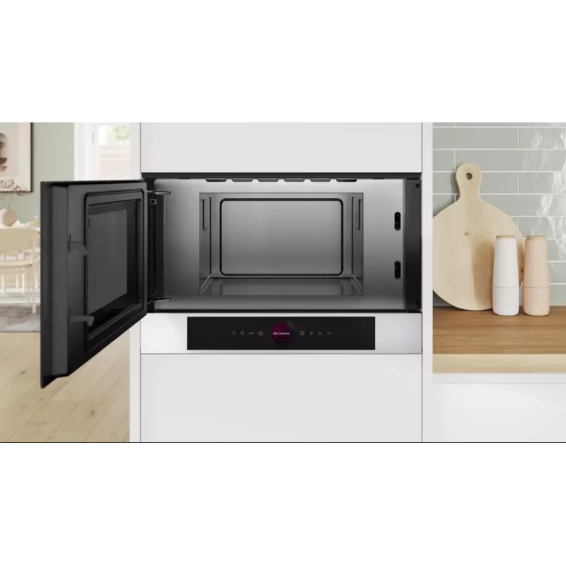 Bosch Serie 8 BFL7221W1 įmontuojama mikrobangų krosnelė Solo 21 L 900 W balta