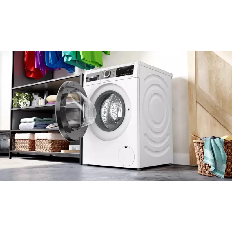 Bosch Serie 6 WGG244120 skalbimo mašina, priekinė pakrova, 9 kg, 1351 aps./min., balta