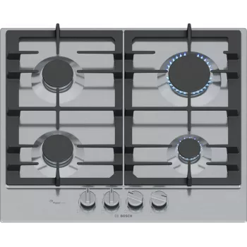 Bosch Serie 6 PCP6A5I90 dujinė kaitlentė Nerūdijantis plienas Įmontuojama 60 cm 4 zonos