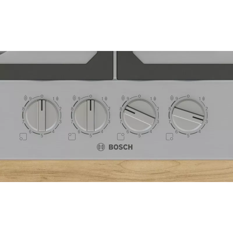Bosch Serie 6 PCP6A5I90 dujinė kaitlentė Nerūdijantis plienas Įmontuojama 60 cm 4 zonos