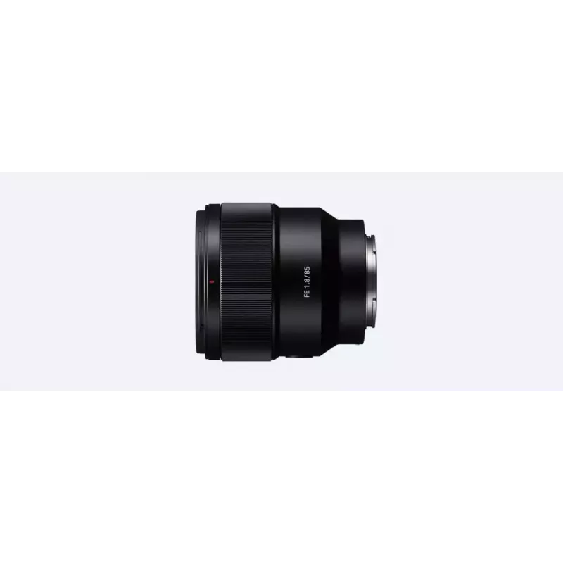 Sony FE 85mm F1.8 objektyvas, teleobjektyvas, juodas