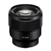 Sony FE 85mm F1.8 objektyvas, teleobjektyvas, juodas