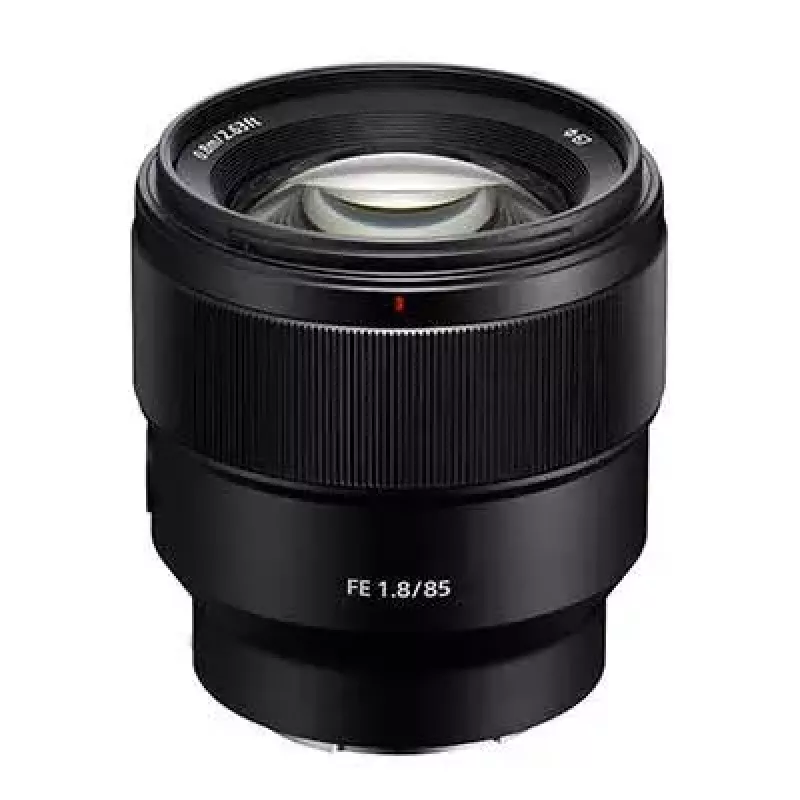 Sony FE 85mm F1.8 objektyvas, teleobjektyvas, juodas