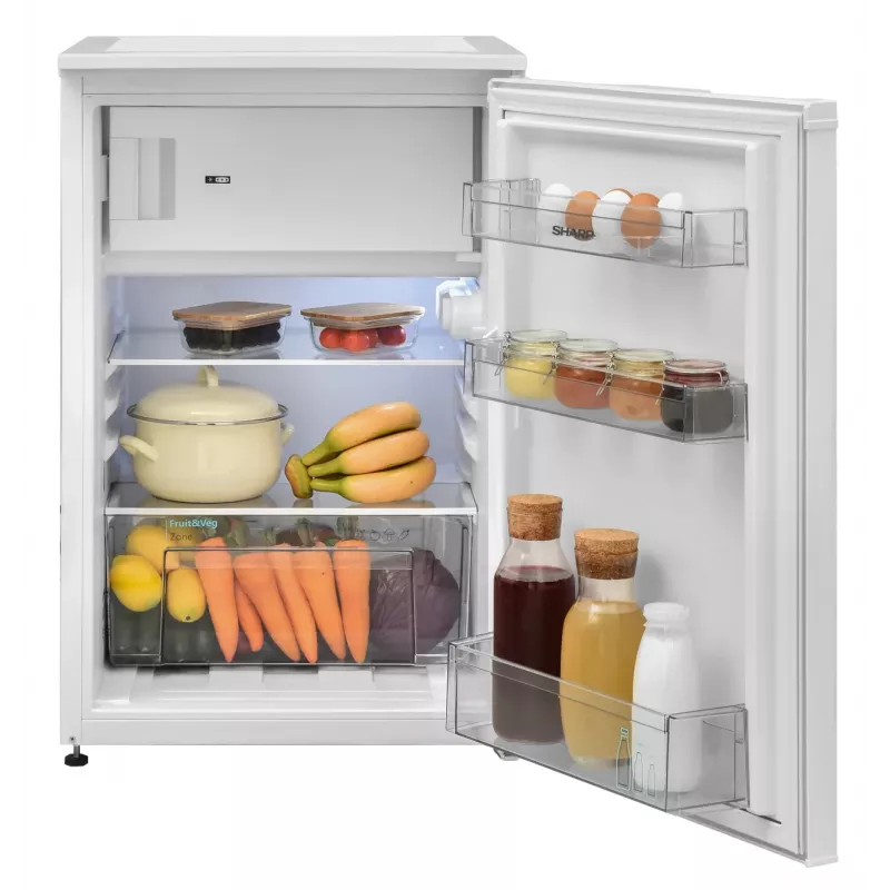 Sharp SJ-UD121T2W-EU kombinuotas šaldytuvas-šaldiklis Laisvai pastatomas Baltas 121 L