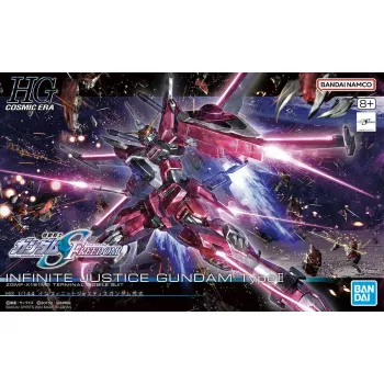 Plastikinis modelio rinkinys Bandai HGCE 1/144 Infinite Justice Gundam Type II — 1/144 mastelis
