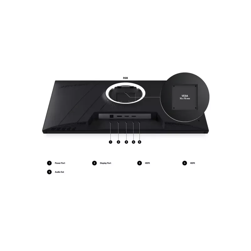 Monitorius JAPANNEXT JN-I238FHD200F 60.5 cm (23.8 colio) 1920 x 1080 pikselių Full HD LCD juodas