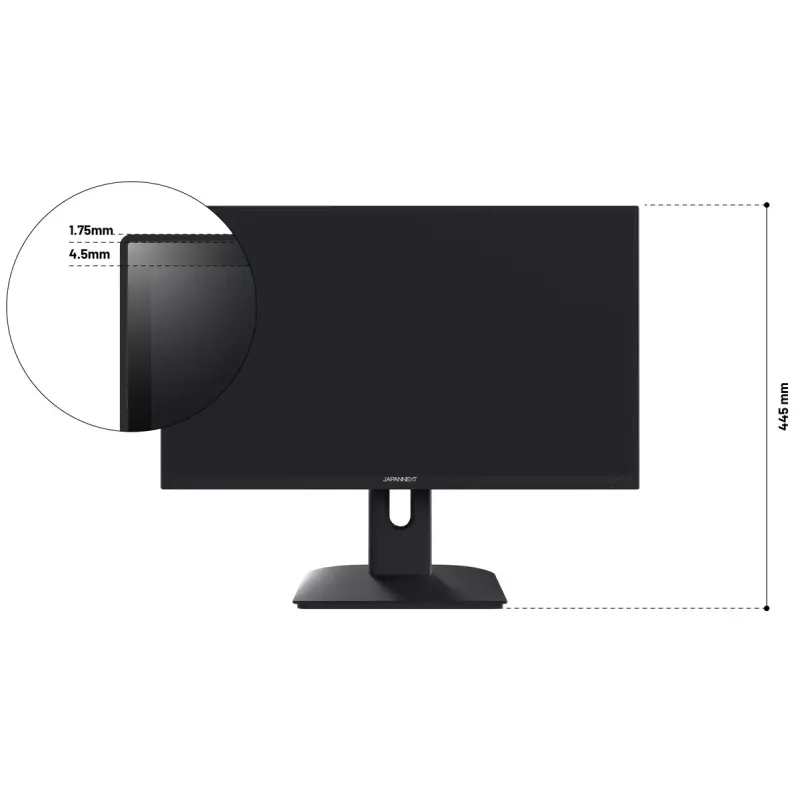 Monitorius JAPANNEXT JN-I238FHD200F 60.5 cm (23.8 colio) 1920 x 1080 pikselių Full HD LCD juodas