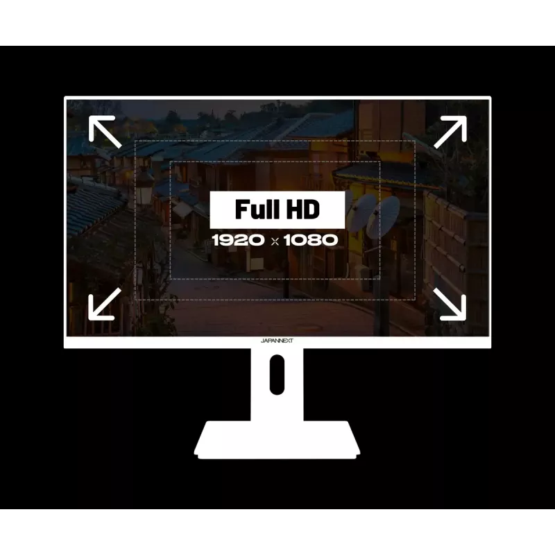 JAPANNEXT JN-I238FHD120F-HSP-W monitor 60.5 cm (23.8 colio) 1920 x 1080 pikselių Full HD LCD Baltas
