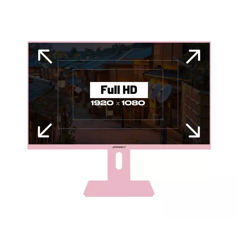 JAPANNEXT JN-I238FHD120F-HSP-PK monitor 60,5 cm (23,8 colio) 1920 x 1080 pikselių Full HD LCD rožinis