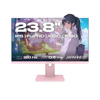 JAPANNEXT JN-I238FHD120F-HSP-PK monitor 60,5 cm (23,8 colio) 1920 x 1080 pikselių Full HD LCD rožinis
