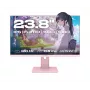 JAPANNEXT JN-I238FHD120F-HSP-PK monitor 60,5 cm (23,8 colio) 1920 x 1080 pikselių Full HD LCD rožinis
