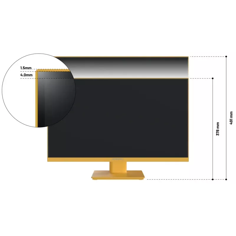 Monitorius JAPANNEXT JN-I238FHD120F-HSP-YE 23,8 col. Full HD IPS 120 Hz geltonas