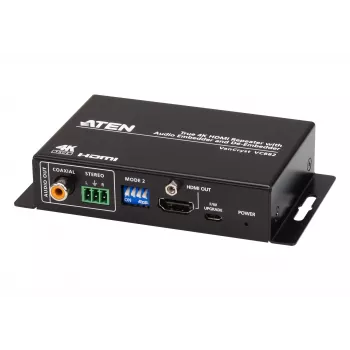 ATEN VC882-AT-G True 4K HDMI kartotuvas su garso įterpimo ir ištraukimo funkcijomis