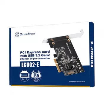 PCIe kortelė Silverstone ECU02-E USB 3.2 Gen 2, mažo profilio